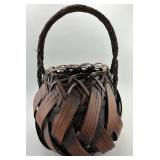 Large Japanese Bamboo Ikebana Flower Basket.