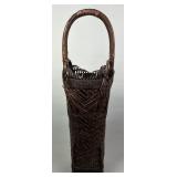 Japanese Bamboo Ikebana Hanabi Flower Basket.