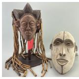 African Chokwe Mwana Pwo and Igbo Masks.