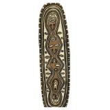 Papua New Guinea Carved & Painted Wood Shield.