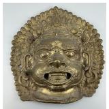 Vintage Cast Bronze Head of Bhairava.