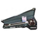 Indian Biba Black Sitar Stringed Instrument.