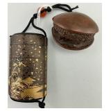 Antique Japanese Gilt Lacquer 4-Case Inro.