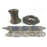 Coil Armlet, Anklet Bracelet & Choker Necklace.