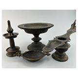 Burmese & Indian Brass/Bronze Lighting Devices.