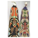 2 African Yoruba Beaded Diviner Sashes.