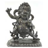 Tibetan Gilt- Bronze Statuette of Vajrapani.