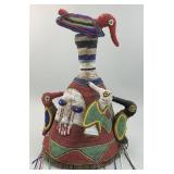 Nigeria Africa Beaded Yoruba Ceremonial Hat.