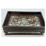 Antique Korean Mother of Pearl Inlay Scholar Tray.