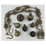 Indian Brass Lantern Chain & Crotal Bells.