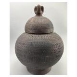 Antique Kalinga Pottery Batuk Jar with Cover.