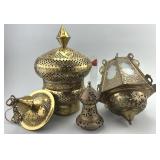 Moroccan Brass Hanging Lanterns.