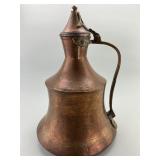 Large Antique Turkish Hammered Copper Water Jug.