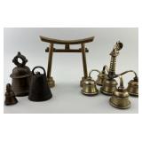 Nandi Bell, Bronze Torii Gate, Temple Bells.