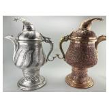 2 Antique Copper Kashmiri Samovars.