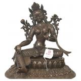 Antique Nepalese Bronze Figure of Green Tara.