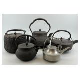 Antique/Vintage Japanese Tetsubin Kettles.