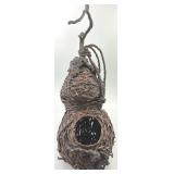 Antique Japanese Hanging Ikebana Basket.