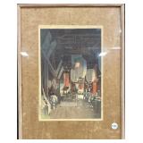 Vintage Eisho Narazaki Japanese Woodblock Print.