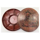 Antique Burmese Lacquer Betel Nut Box.