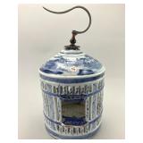Chinese Blue and White Porcelain Bird Cage.