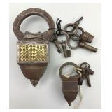 2 Antique North Indian Iron Padlocks.