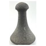 19th Century Tahitian Basalt Poi Pounder.