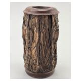 Antique Chinese Bark Wood Brush Pot.
