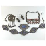 Lot of Antique Silver Tribal Jewelry.