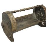 Ottoman Empire Walnut Rocking Cradle.