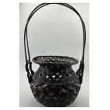 Japanese Takekago Bamboo Ikebana Basket.