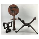 Luba Headrest, Fertility Statues, African Unity.