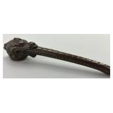 Antique Japanese Bronze Dragon Head Yatate.
