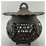 Large Japanese Cast Bronze Garden Lantern.