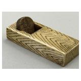 Japanese Ivory Kanna Hand Plane Netsuke.