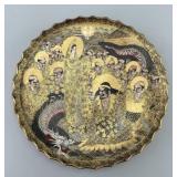 Japanese Meiji Period Satsuma Pottery Plate.