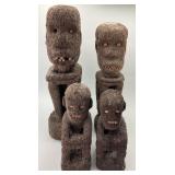 4 Filipino Bulul Fernwood Protective Figures.