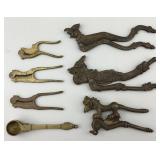 Antique/Vintage Figural Brass Betel Nut Cutters.