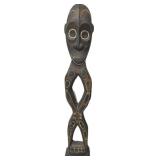 Vintage 6 Foot African Carved Tribal Figure.