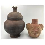 Kalinga Banga Pot & Peruvian Jaguar Bottle.