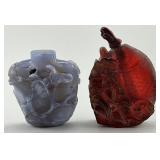 Two Antique Chinese Carved Snuff Bottles.