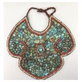 Tibetan/Ladakh Coral & Turquoise Breastplate.