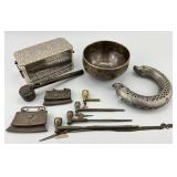 Antique Brass Ceremonial & Utilitarian Objects.