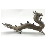 Chinese Bronze Feng Shui Dragon Sculpture.