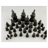 Collection of Burmese Bronze Market/Opium Weights.