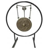 Antique Brunei Cast Bronze Gong with Stand.