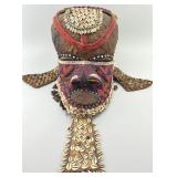 Vintage African Kuba Bwoom Helmet Mask.