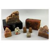 8 Antique/Vintage Chinese Shoushan Stone Seals.