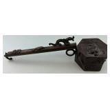 Antique Japanese Copper Yatate Writing Set.