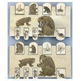 Antique Japanese Ivory Whist Bezique Markers.
